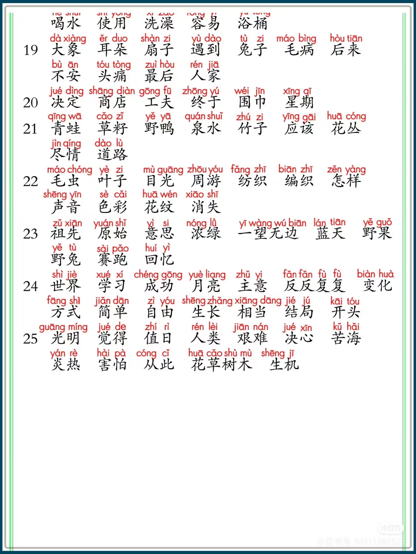 图片[3]燃梦学堂-中小学电子版资料下载：课件/试卷/教案/知识点全覆盖二年级下册语文【词语表+写字表+识字表】燃梦学堂-中小学电子版资料下载：课件/试卷/教案/知识点全覆盖燃梦学堂